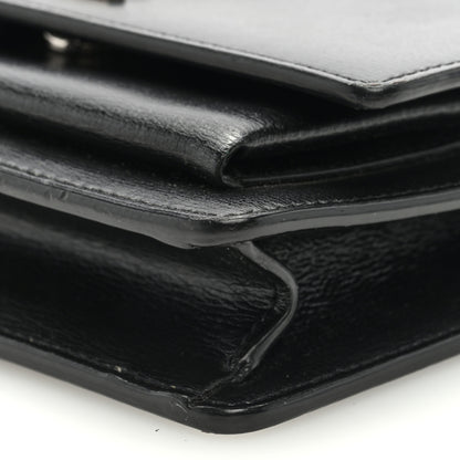 Saint Laurent Calfskin Monogram Sunset Chain Wallet Black 8 of 8