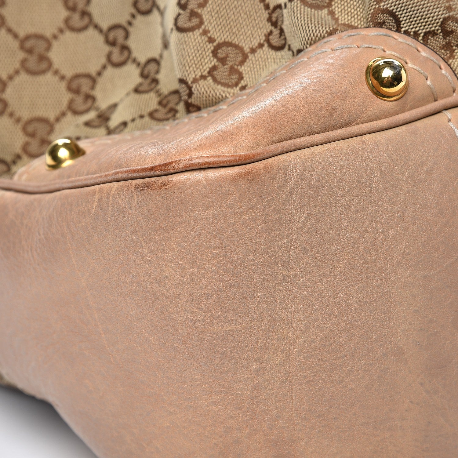 Gucci Monogram Large Jockey Hobo Beige 8 of 12