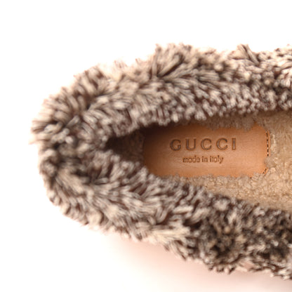 Gucci Satin Quilted Womens Fria Horsebit Loafers 35.5 Apricot Beige 9 of 10