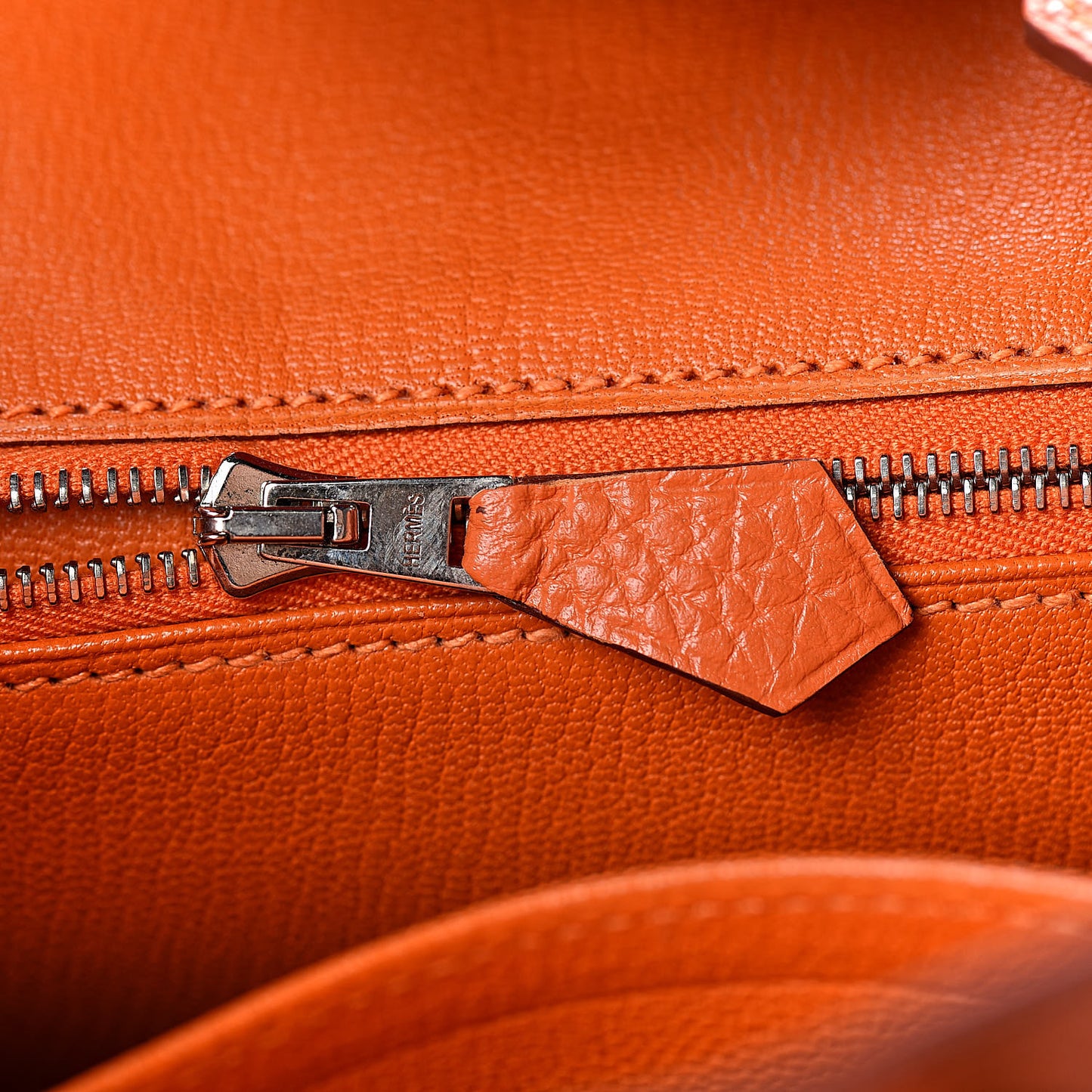 Taurillon Clemence Birkin 25 Orange