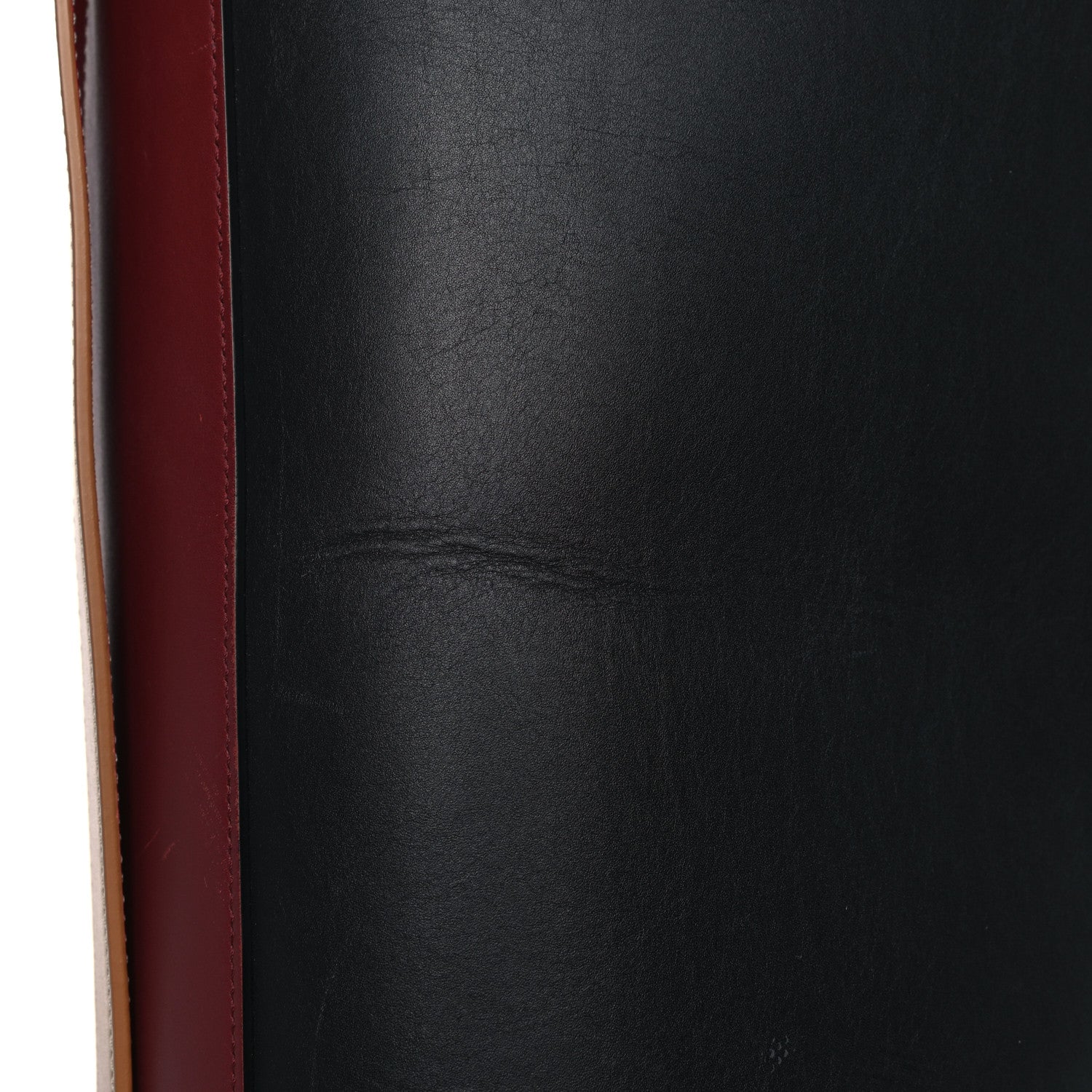 Celine Shiny Smooth Calfskin Small Twisted Cabas Dark Ruby Navy 16 of 23