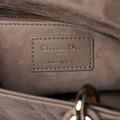 Christian Dior Lambskin Cannage Small My ABCDior Lady Dior Warm Taupe 6 of 11