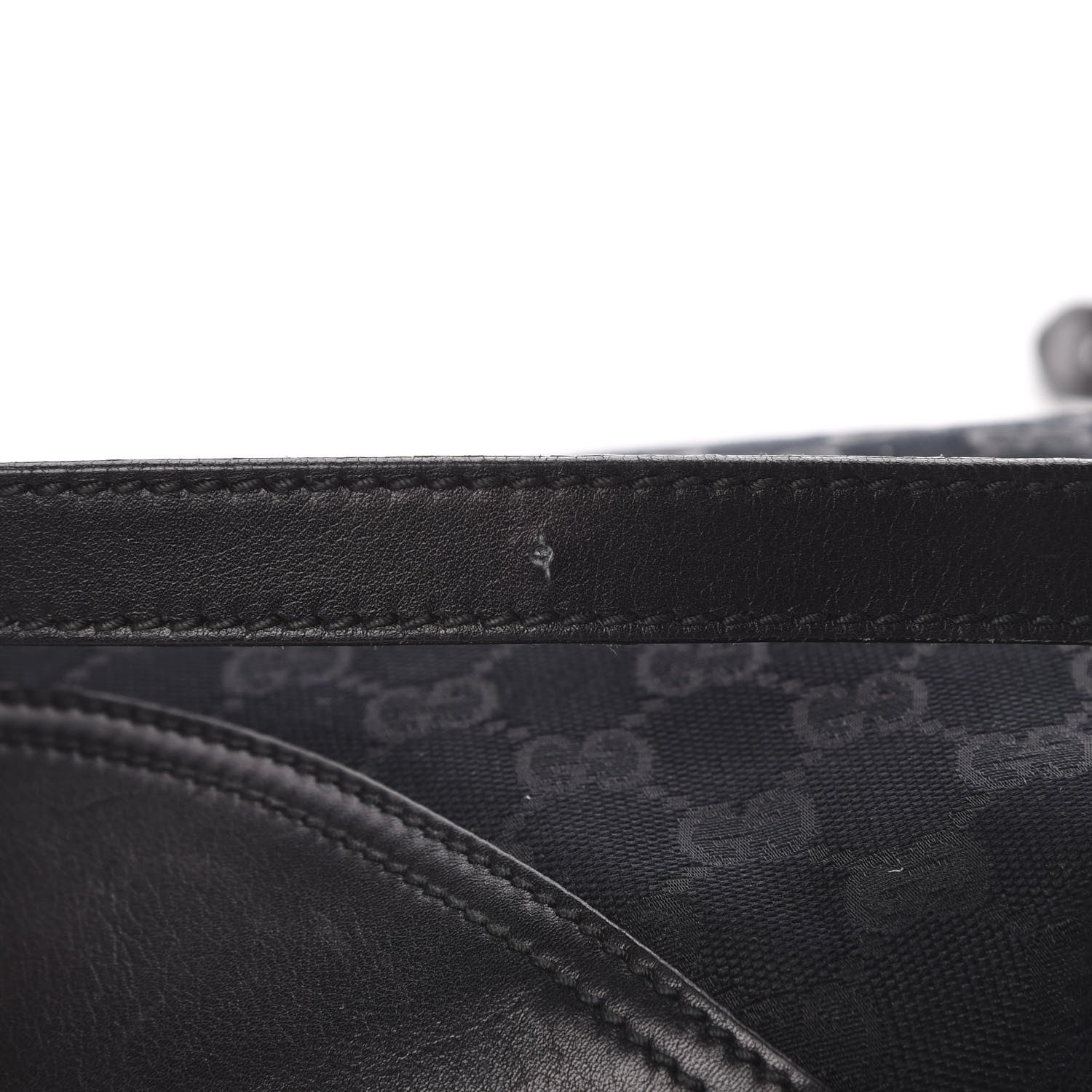 Gucci Monogram Medium New Britt Half Moon Hobo Black 17 of 20