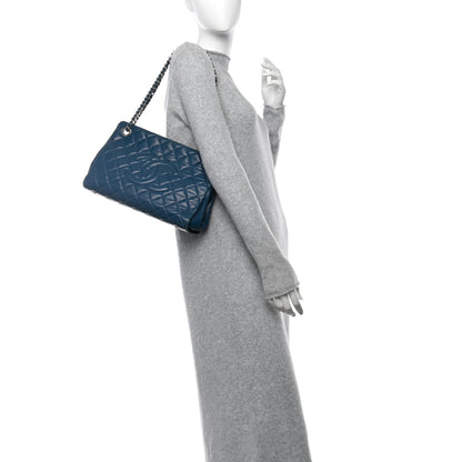 Chanel Caviar Quilted Timeless CC Shopping Tote Blue 2 of 16