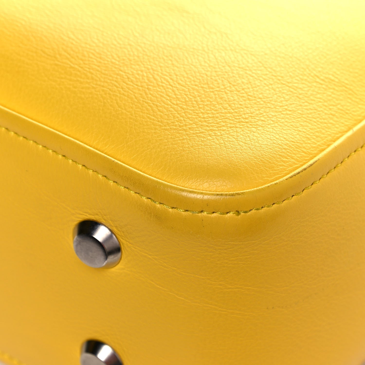 Balenciaga Shiny Day Calfskin Logo S Triangle Duffle Jaune Black 10 of 17