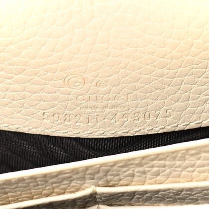 Gucci Pebbled Calfskin Soho Wallet on Chain Ivoire 5 of 14