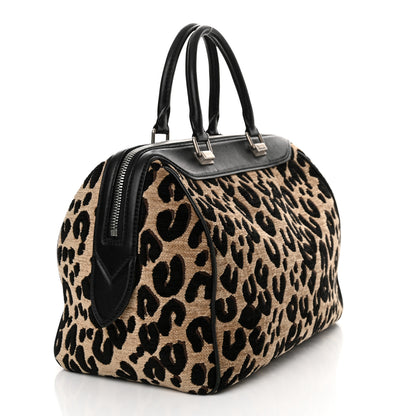 Louis Vuitton Jacquard Velvet Leopard Print Stephen Sprouse Speedy 3 of 16