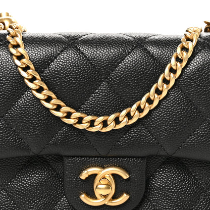 Chanel Caviar Quilted Mini Sweetheart Rectangular Flap Black 8 of 11