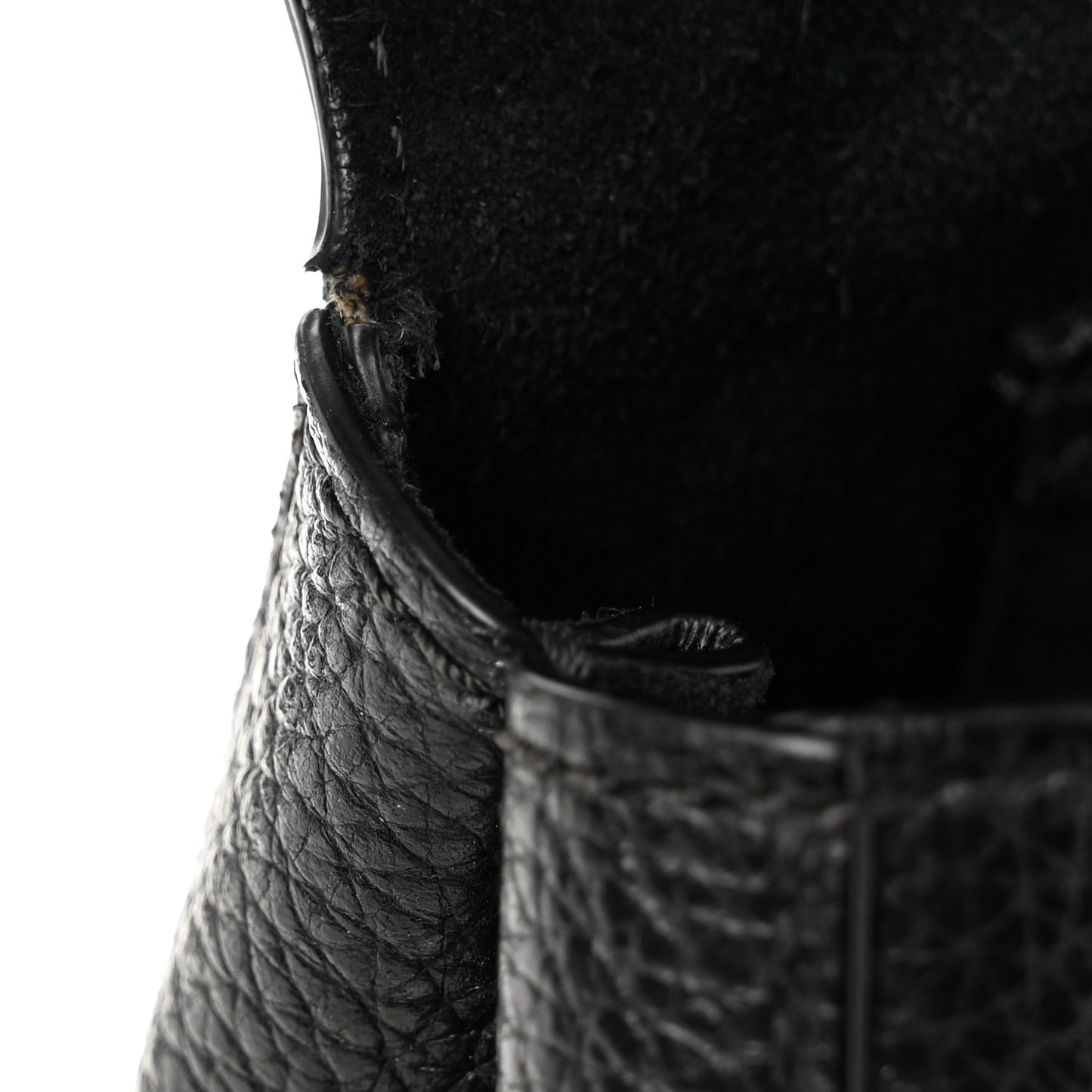 Small Classic Grain Calfskin Mini Amberley Flap Black