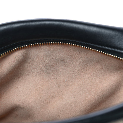 Gucci Monogram Matelasse Diagonal Small GG Marmont Chain Shoulder Bag Beige Black 14 of 15