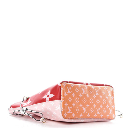 Louis Vuitton Monogram Giant Neverfull MM Rouge 4 of 9