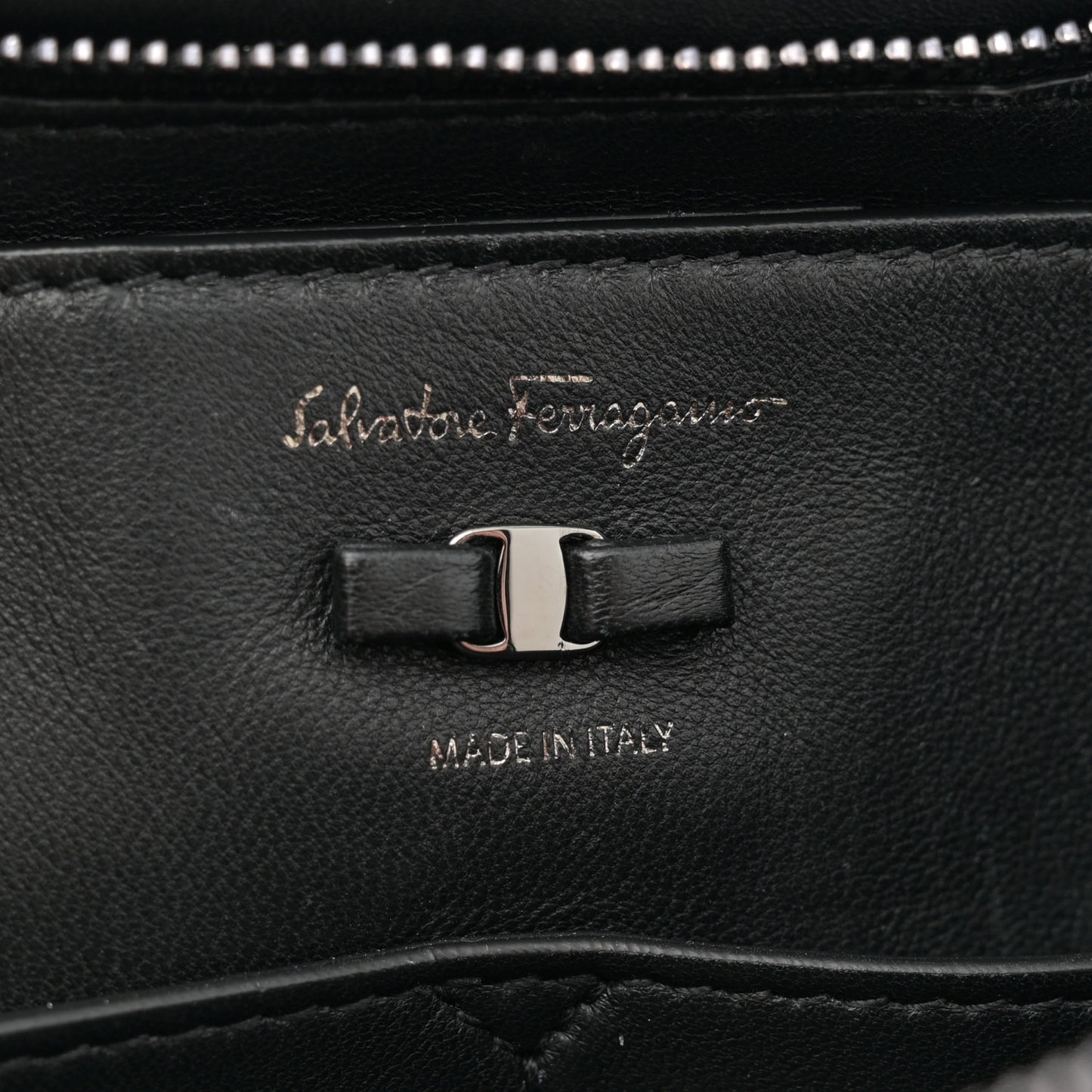 Calfskin Medium Viva Bow Shoulder Bag Black