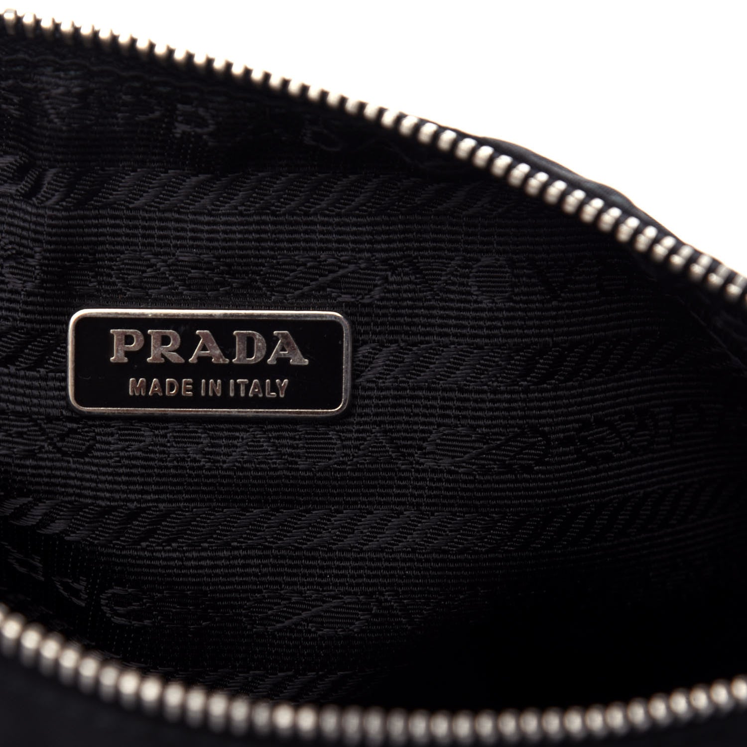 Prada Tessuto Nylon Pochette Bag Black 8 of 10