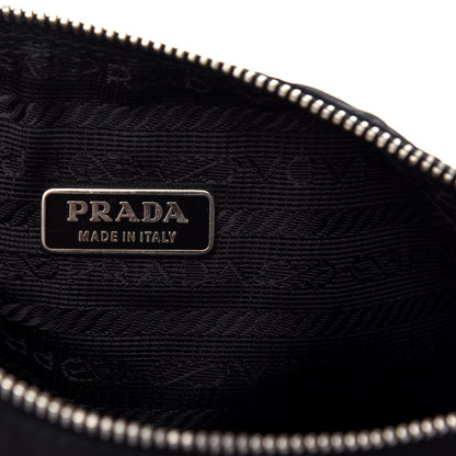 Prada Tessuto Nylon Pochette Bag Black 8 of 10