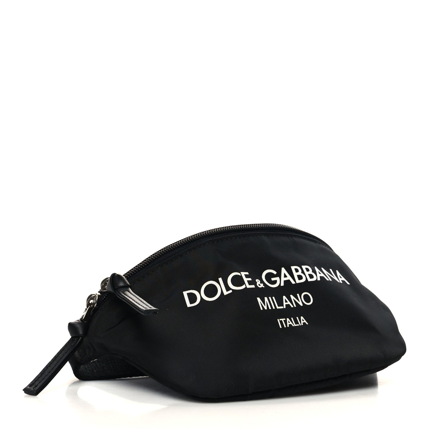 Nylon Logo Belt Bag Black
