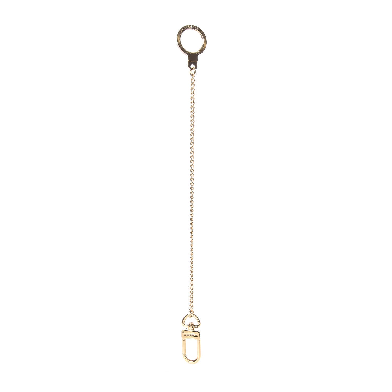 Louis Vuitton Metal Pochette Extender Key Ring Chain Gold 1 of 4