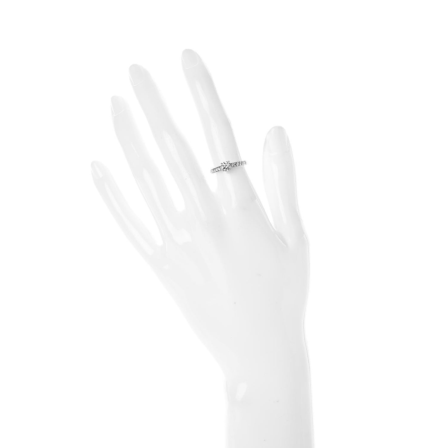 Platinum Diamond .40ct Solitaire 1895 Engagement Ring 49 4.75