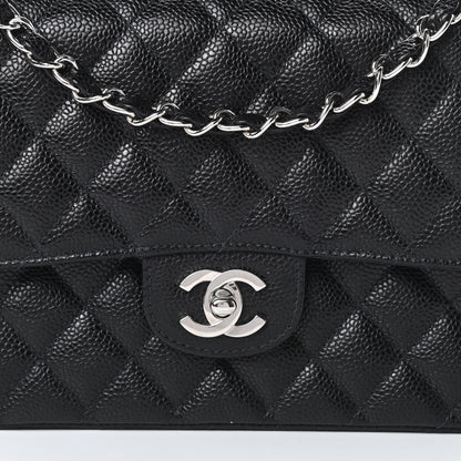 Chanel Caviar Quilted Medium Double Flap Black 8 of 13