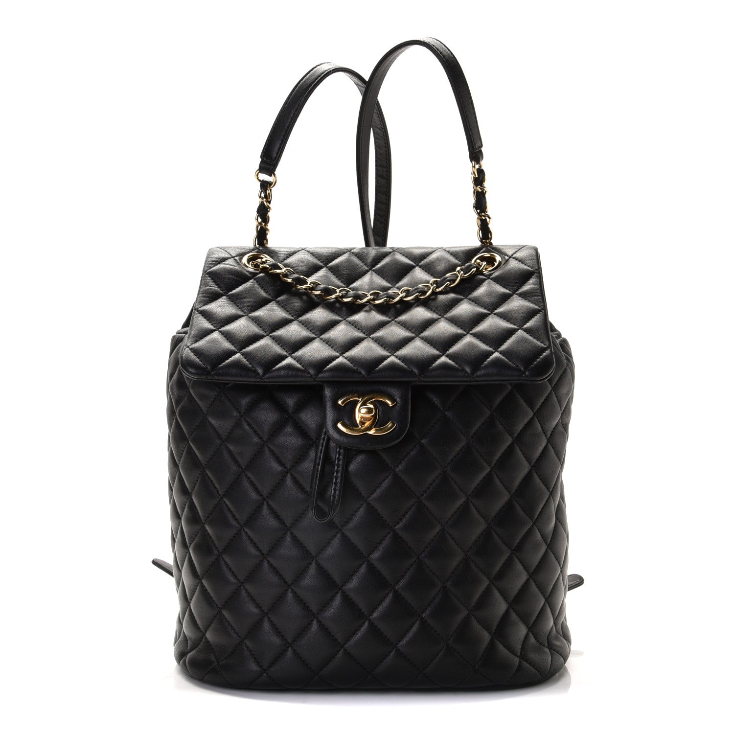 Chanel Calfskin Quilted Large Urban Spirit Backpack Black 1 of 13
