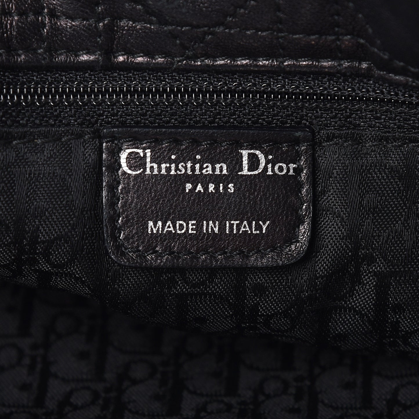 Lambskin Cannage Large Dior Soft Shopping Tote Black
