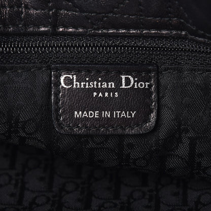 Christian Dior Lambskin Cannage Large Dior Soft Shopping Tote Black 6 of 20
