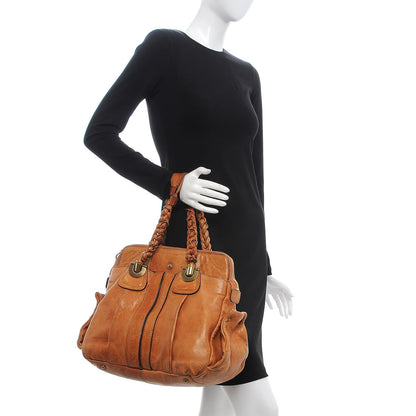 Chloe Lambskin Large Heloise Satchel Gazelle 2 of 31