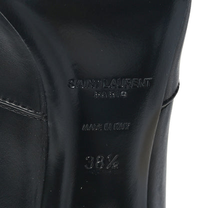 Saint Laurent Lambskin Koller 110 Tall Boots 38.5 Black 6 of 7