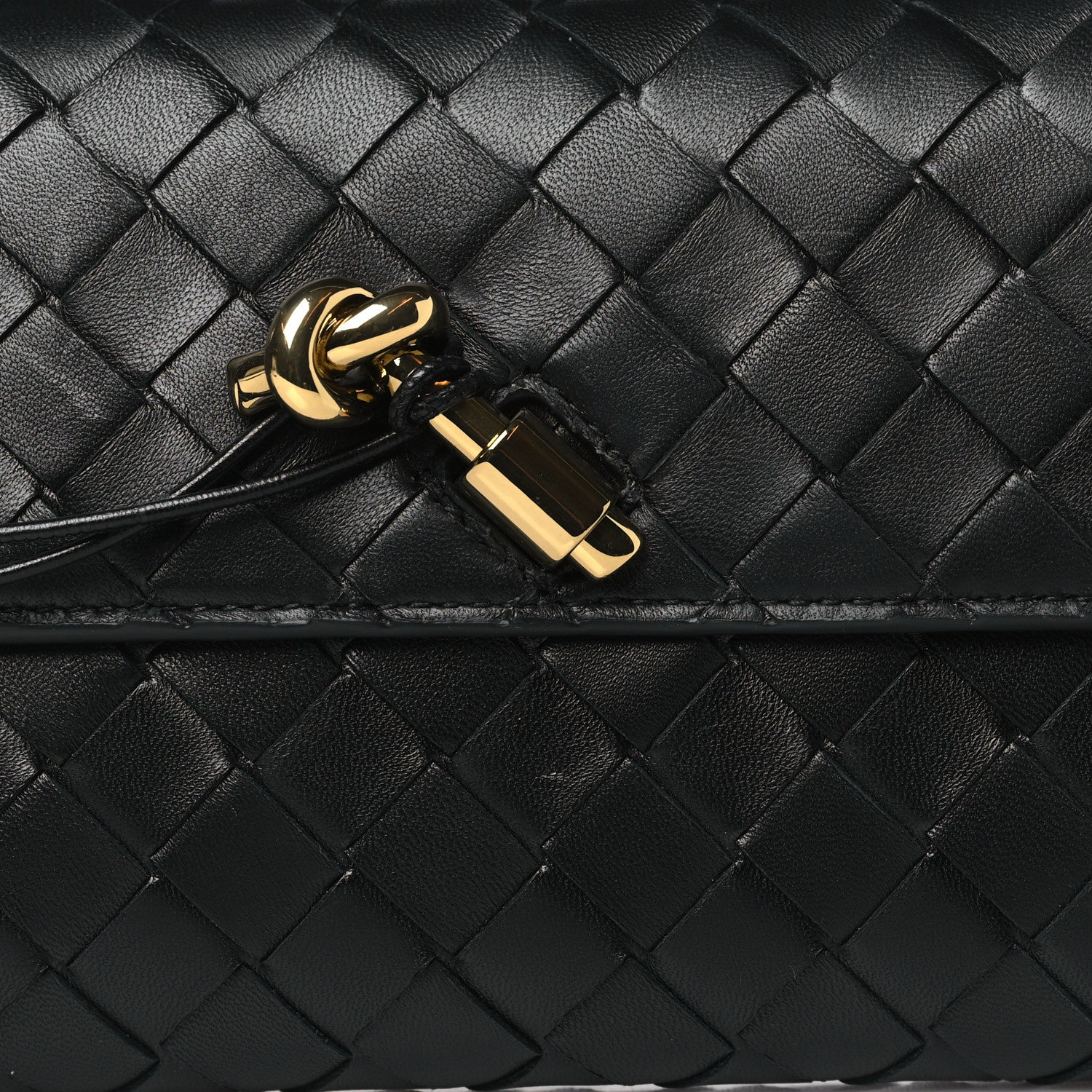 Bottega Veneta Nappa Intrecciato Long Andiamo Top Handle Clutch Black 7 of 9