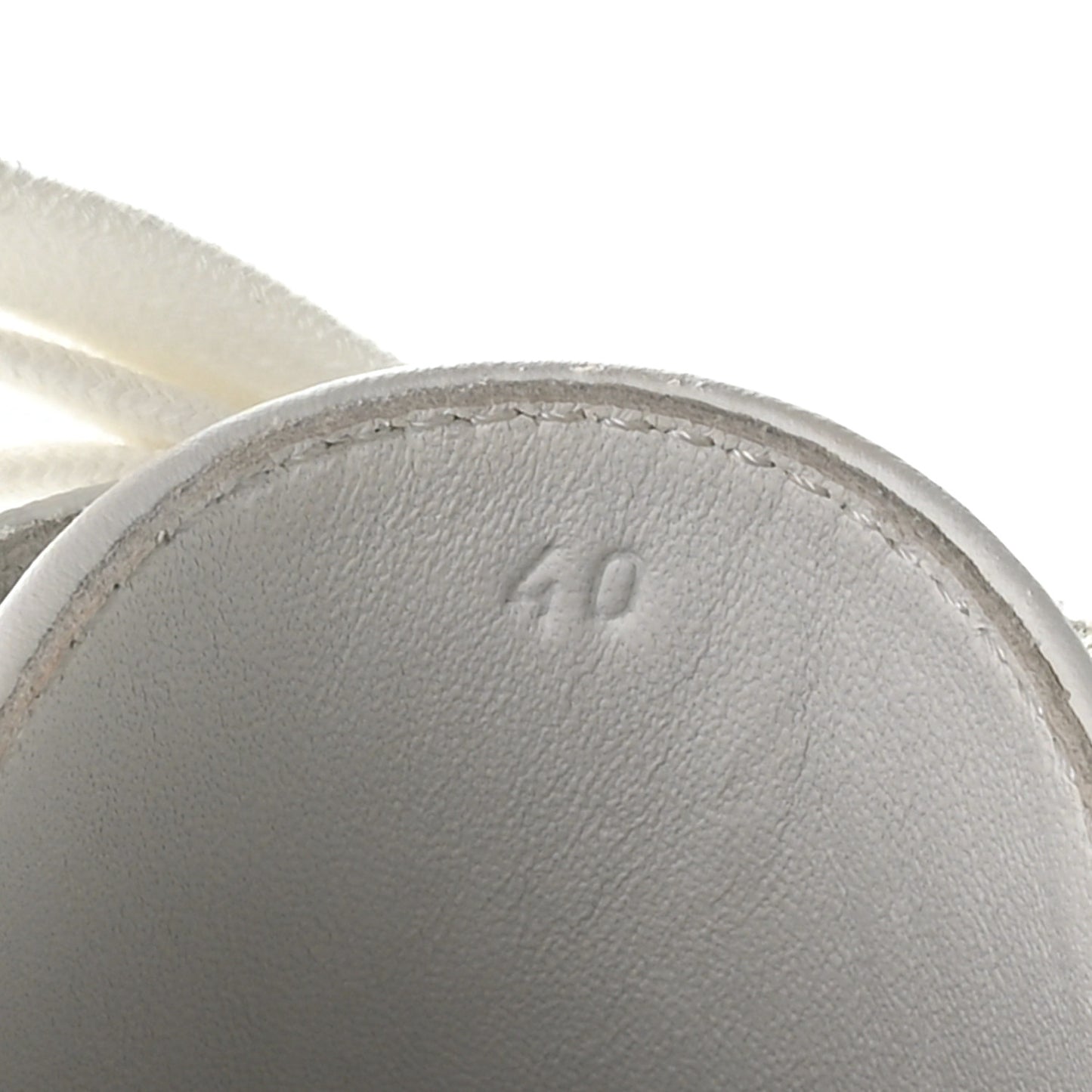 Calfskin Keep Mule Sneakers 40 White