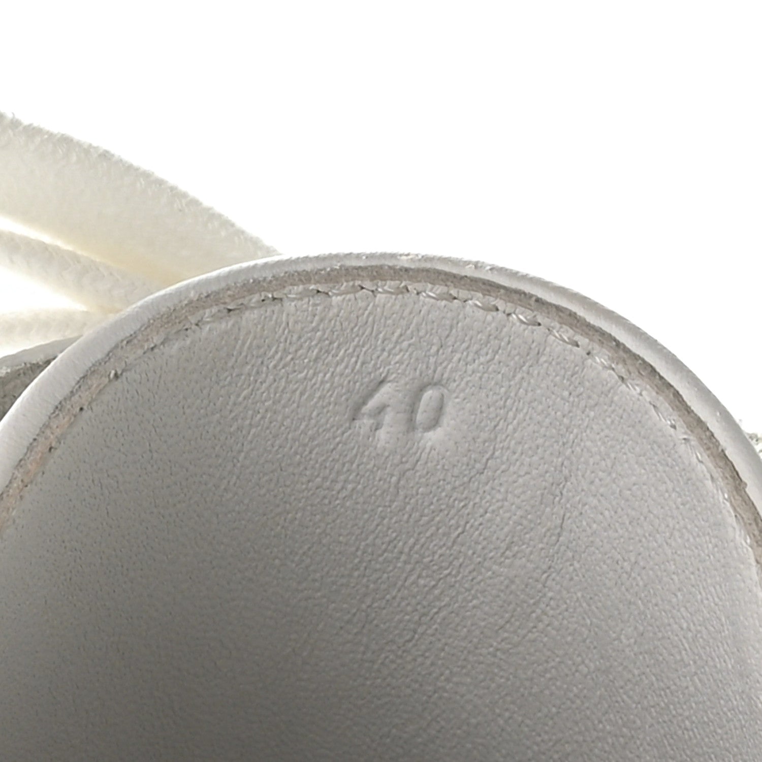 Hermes Calfskin Keep Mule Sneakers 40 White 8 of 9