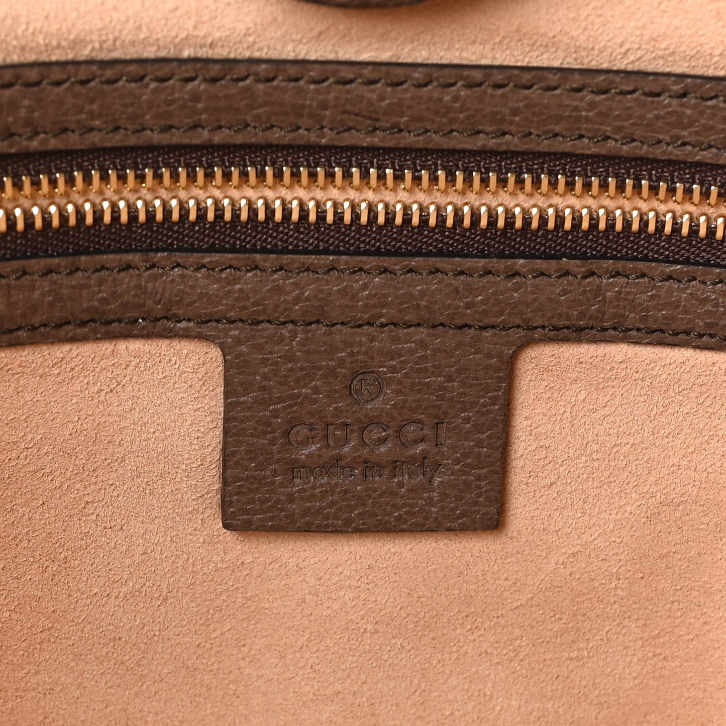 GG Supreme Monogram Medium Ophidia Shopping Tote Brown