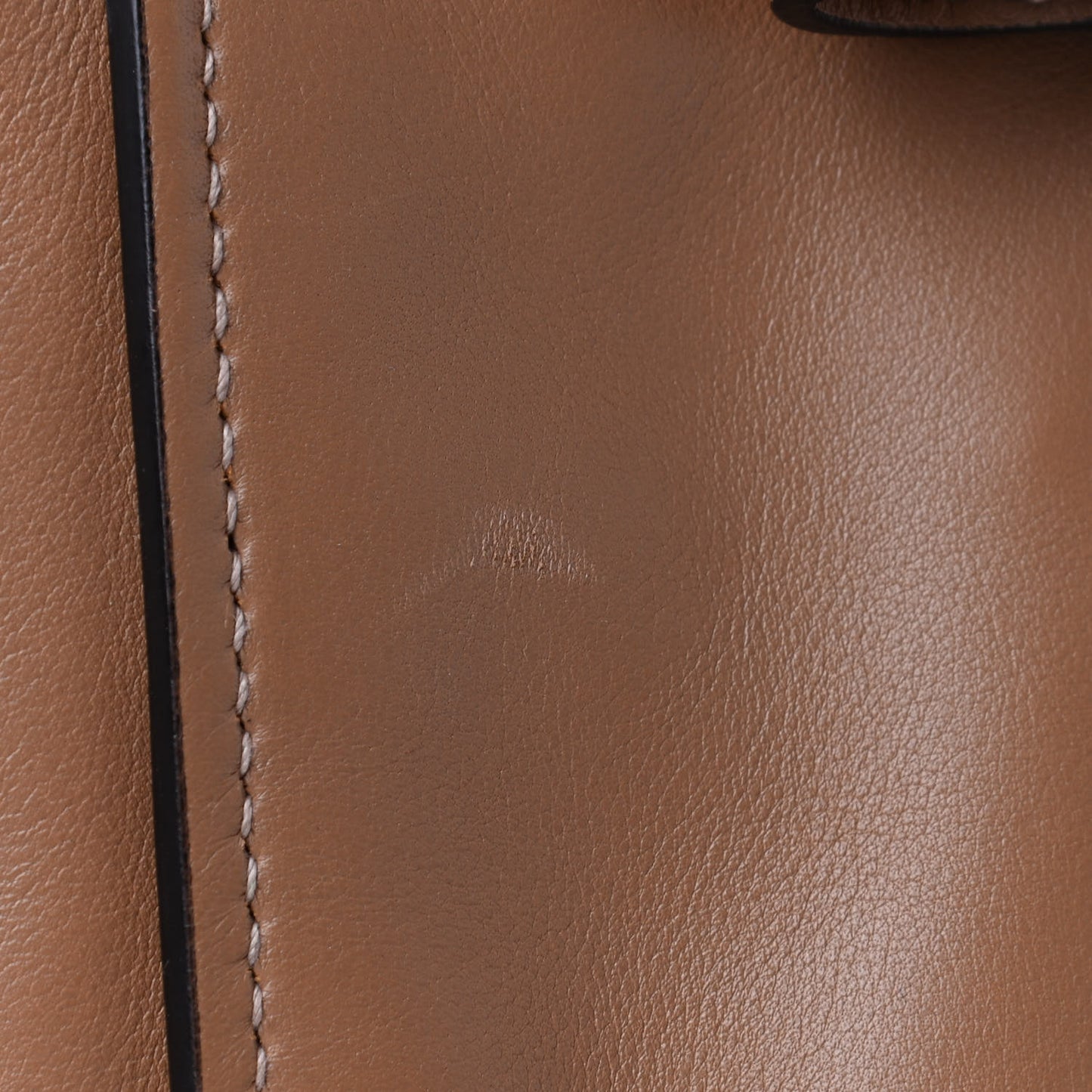 City Calfskin Twin Pocket Tote Caramel