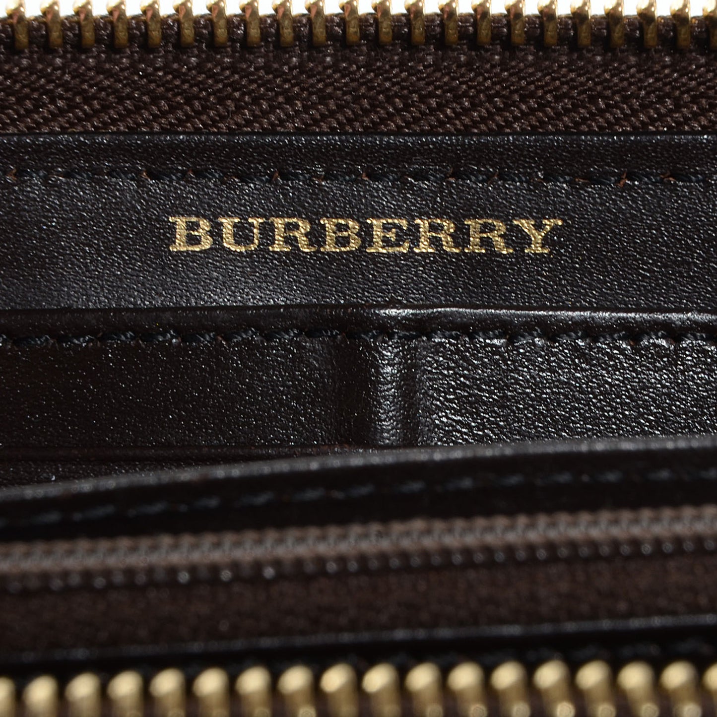 Haymarket Check Large Ziggy Zip Around Wallet Chocolate