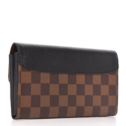 Louis Vuitton Damier Ebene Normandy Wallet Black 3 of 7