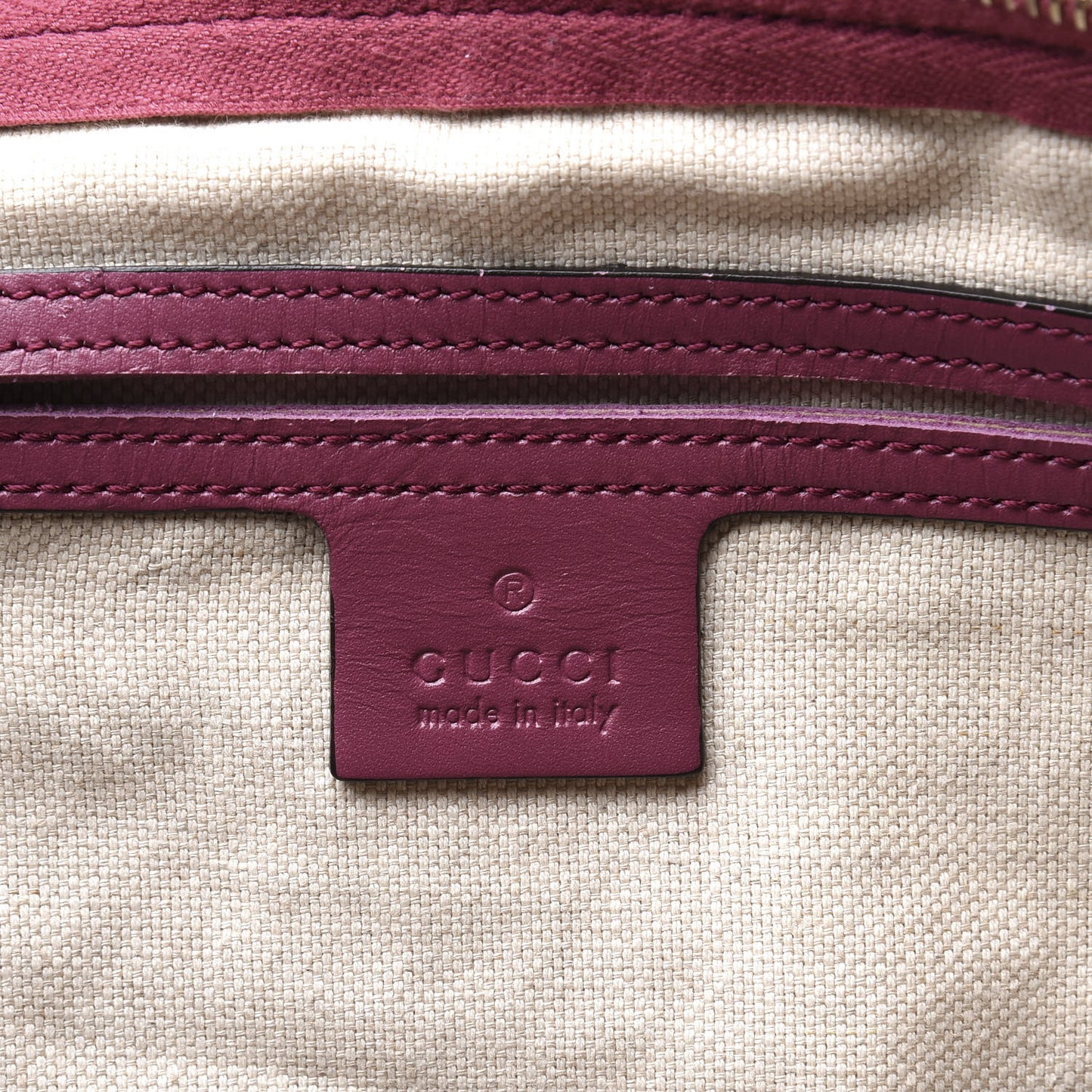 GG Supreme Monogram Selleria Calfskin Medium Carry On Duffle Bag Beige Ebony Peonia Flower