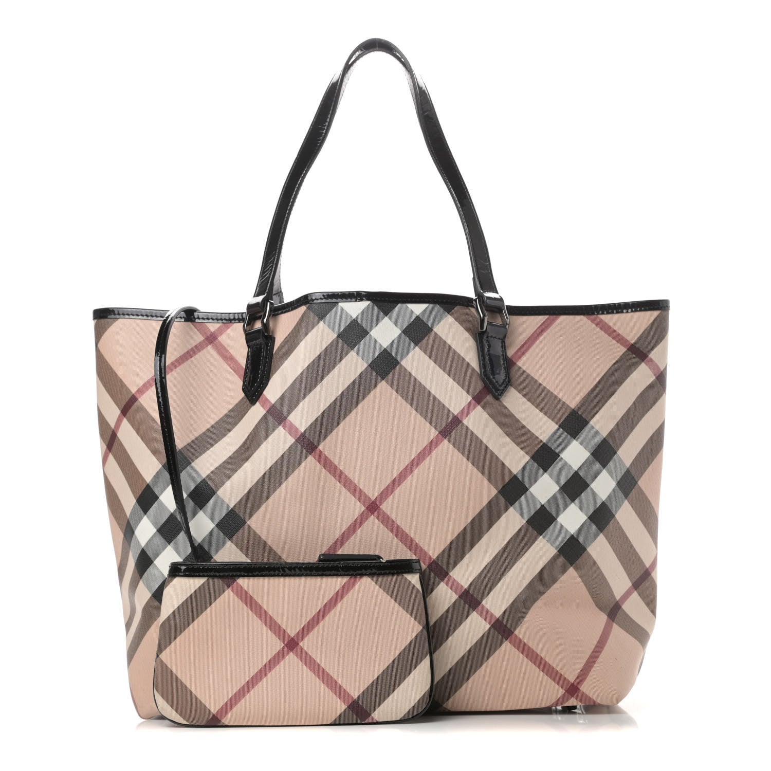 Burberry Nova Check Large Nickie Tote Black 1 of 16
