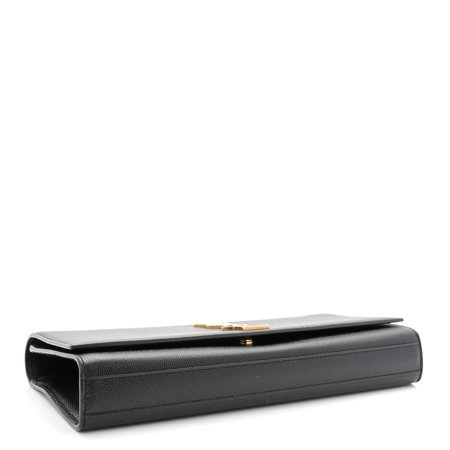 Saint Laurent Grain De Poudre Monogram Cassandre Clutch Black 4 of 7