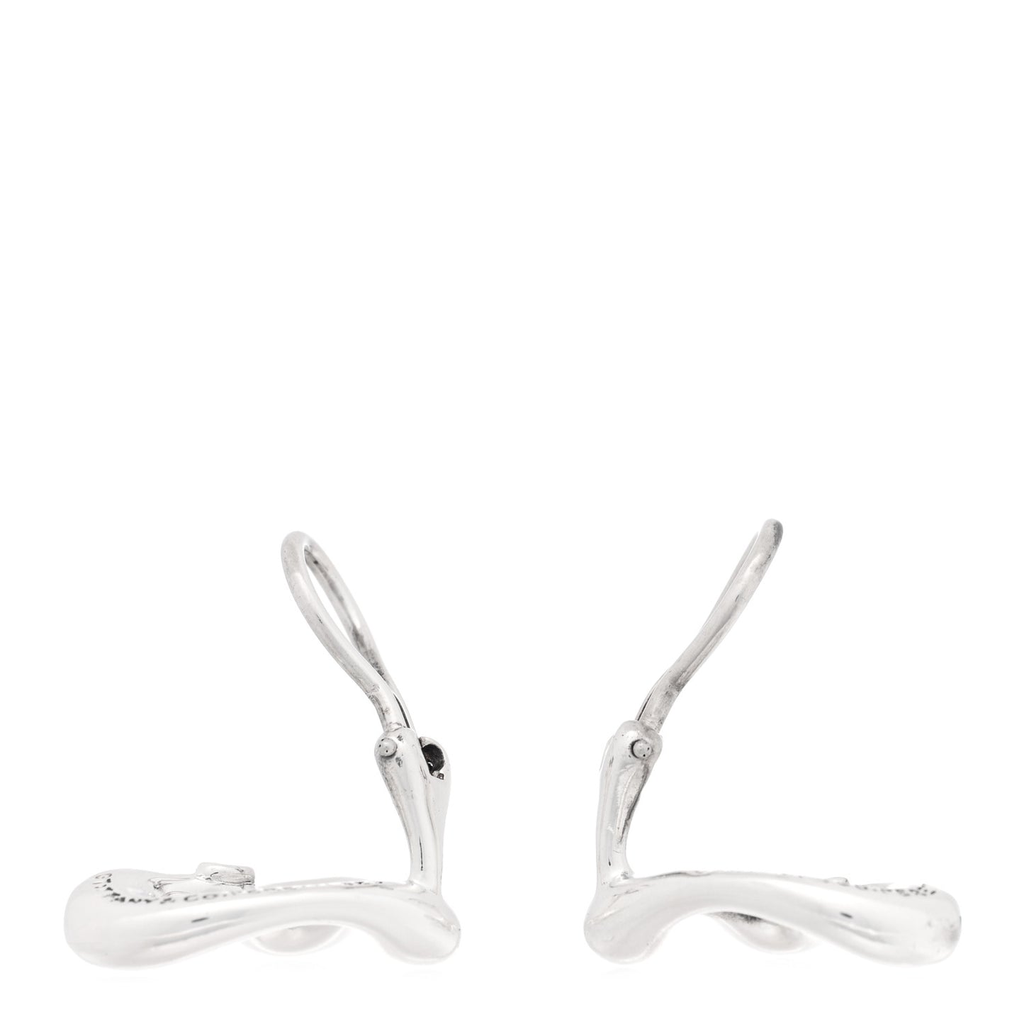Sterling Silver Elsa Peretti Open Heart Clip-On Earrings