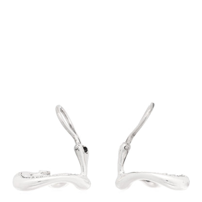 Tiffany Sterling Silver Elsa Peretti Open Heart Clip-On Earrings 3 of 4
