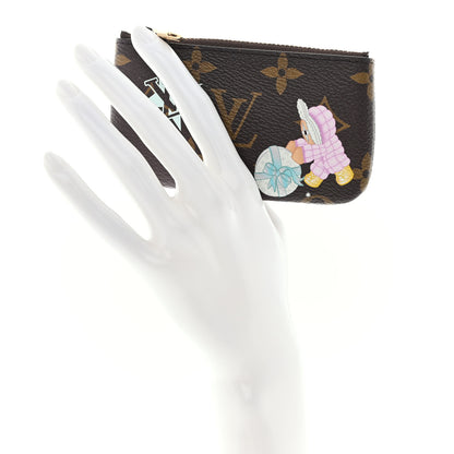 Louis Vuitton Monogram 2025 Christmas Animation Key Pouch Azur Frost 2 of 8