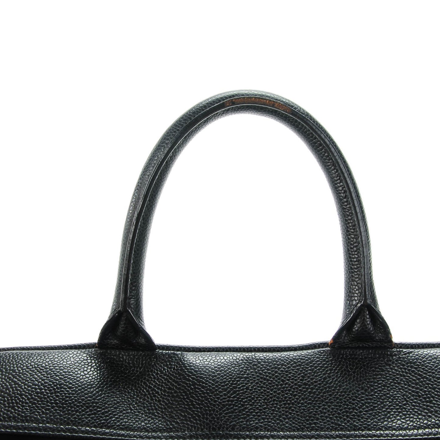Caviar Quilted Large Bowler Black
