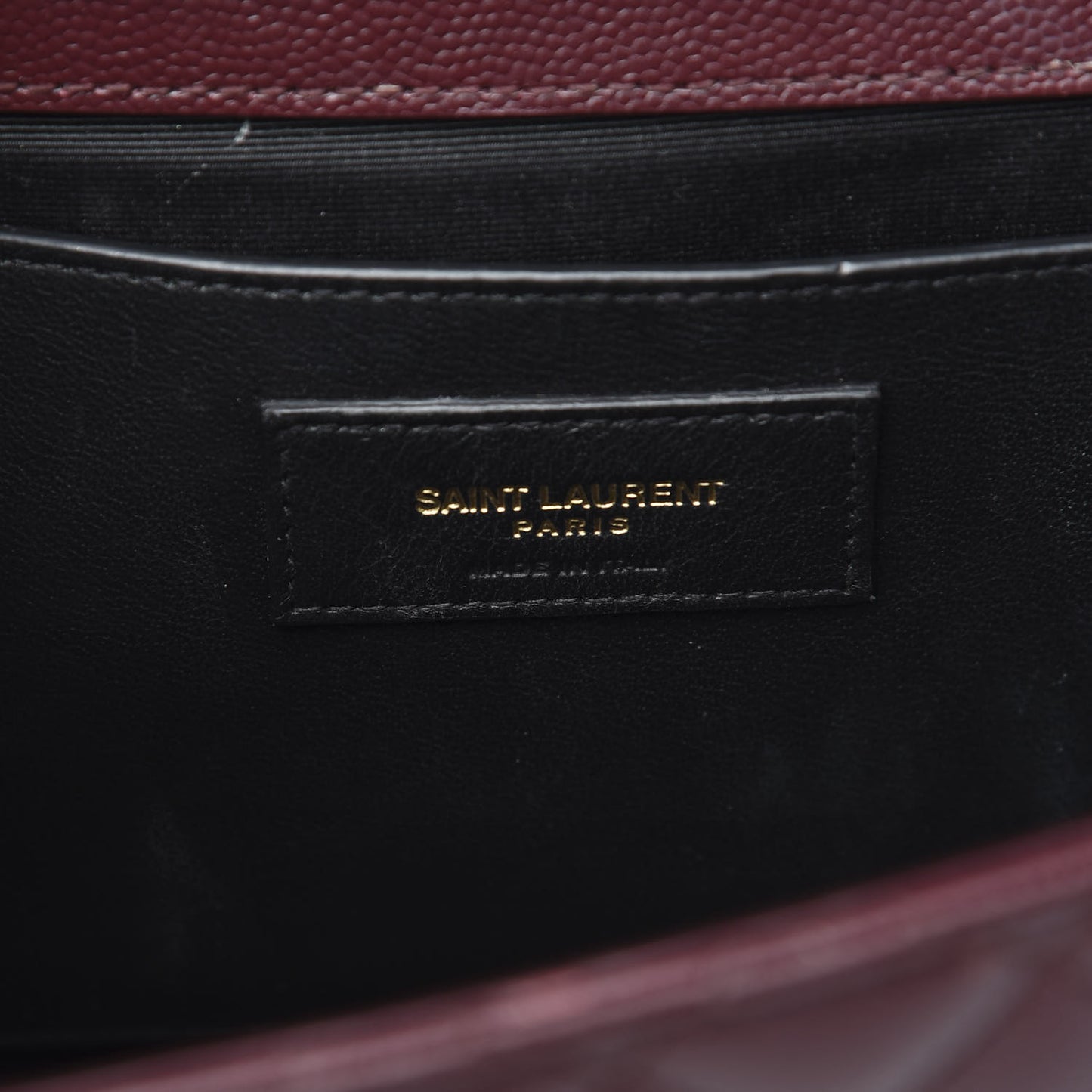 Grain De Poudre Textured Mixed Matelasse Medium Triquilt Monogram Satchel Rouge Legion