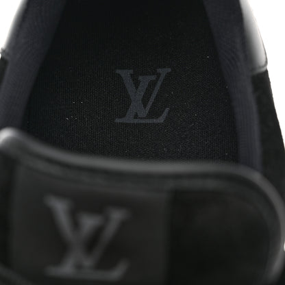 Louis Vuitton Suede Mens LV Trainer Sneakers 10 Black 7 of 8