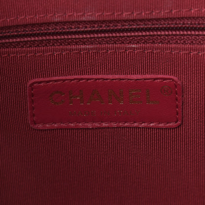 Chanel Grained Calfskin Lambskin Quilted Large Bowling Bag Black 6 of 10