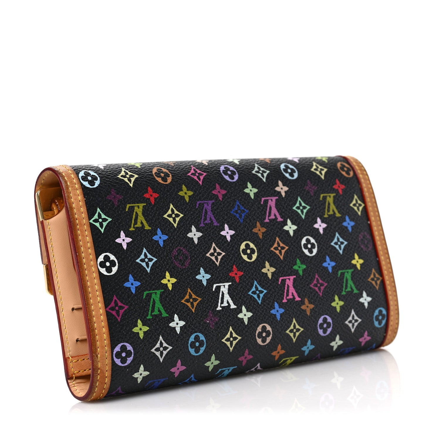 Monogram Multicolor Porte Tresor International Wallet Black