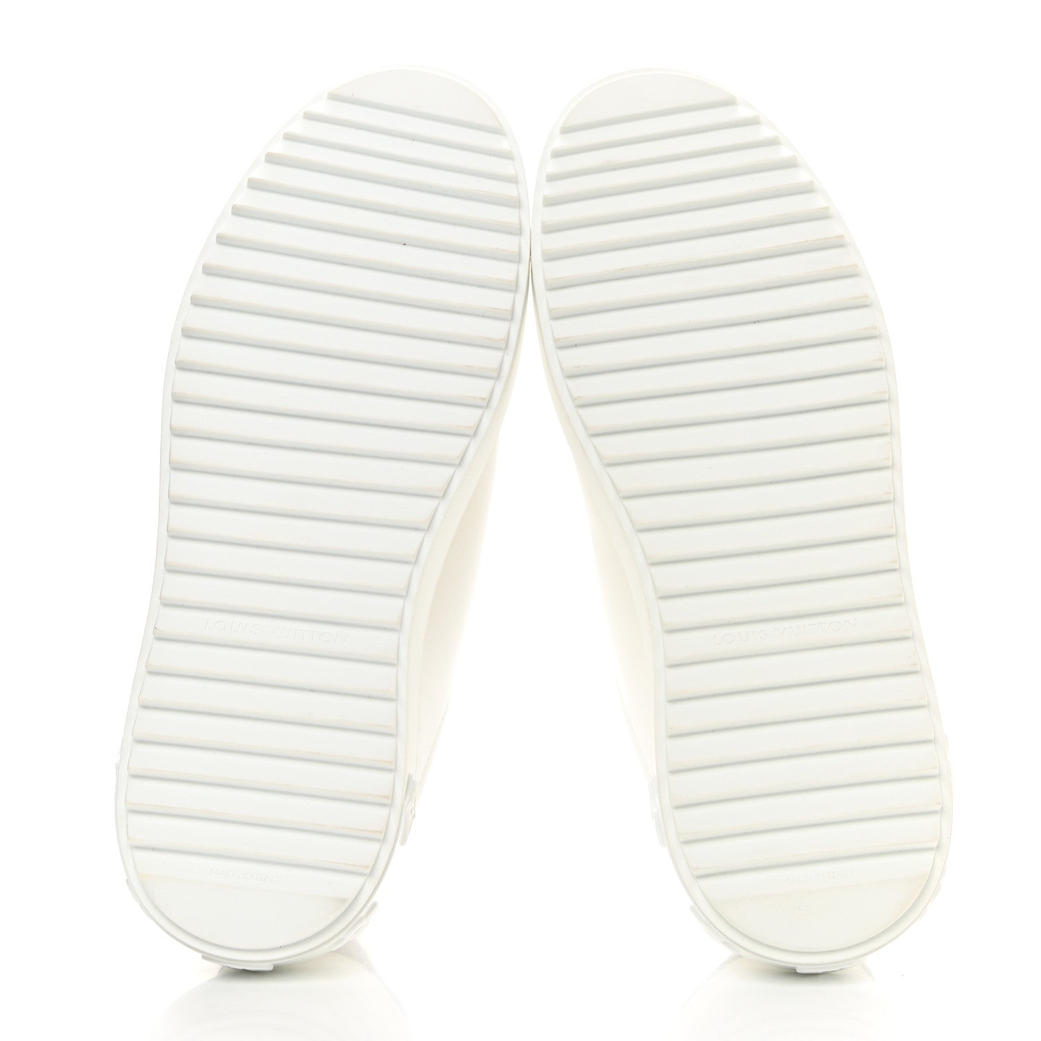 Louis Vuitton Lambskin Monogram Time Out Sneakers 37 White 5 of 9