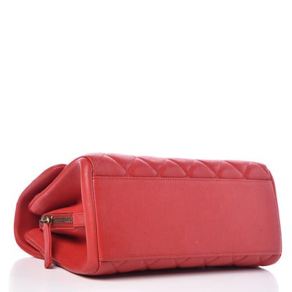 Chanel Shiny Sheepskin Quilted Small Trapezio Flap Red 4 of 10