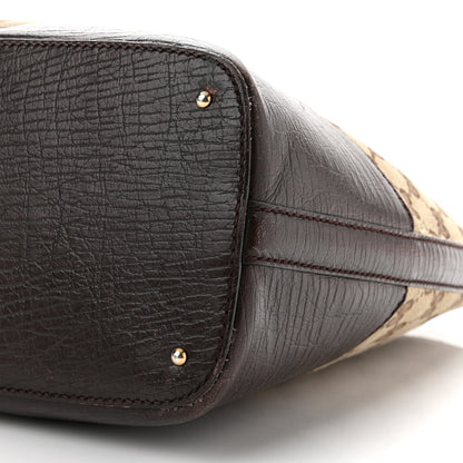 Gucci Monogram Medium Hasler Tote Dark Brown 10 of 13