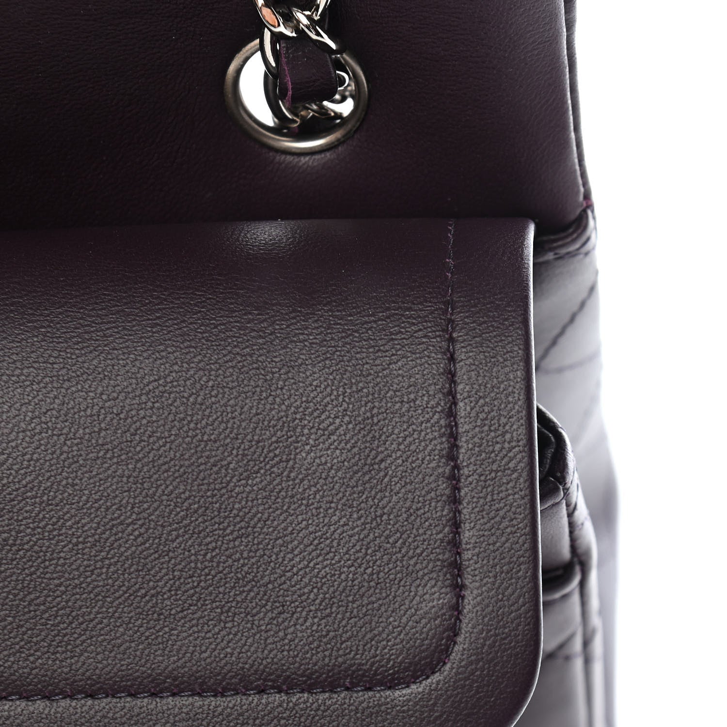 Chanel Lambskin Quilted Small Double Flap Purple 13 of 13