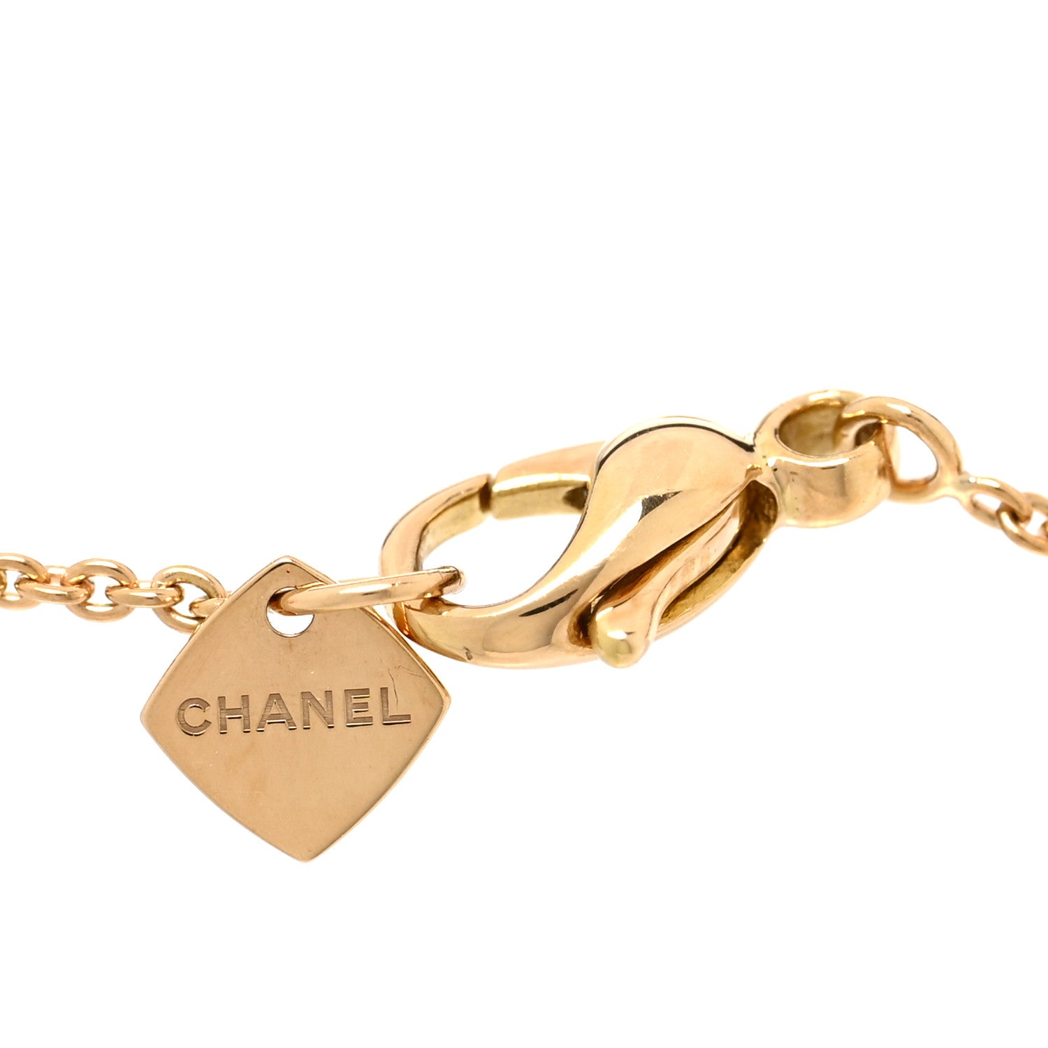 Chanel 18K Yellow Gold Diamond Coco Crush Station Bracelet 3 of 5